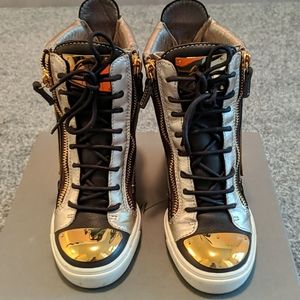 Auth Giuseppe Zanotti Wedge Sneakers